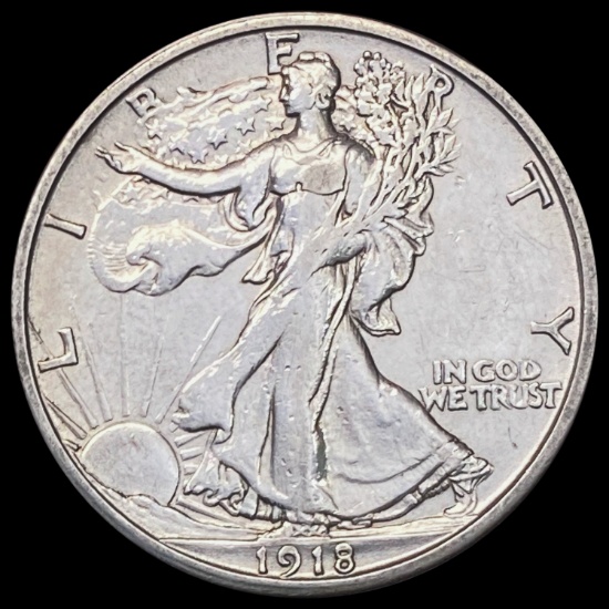 1918-S Walking Liberty Half Dollar CLOSELY UNCIRCULATED
