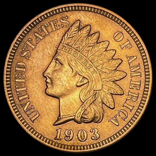 1903 RED Indian Head Cent GEM BU