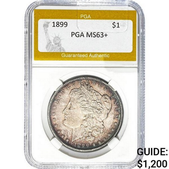 1899 Morgan Silver Dollar PGA MS63+