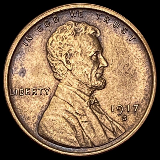 1917-S Lincoln Wheat Cent CHOICE BU