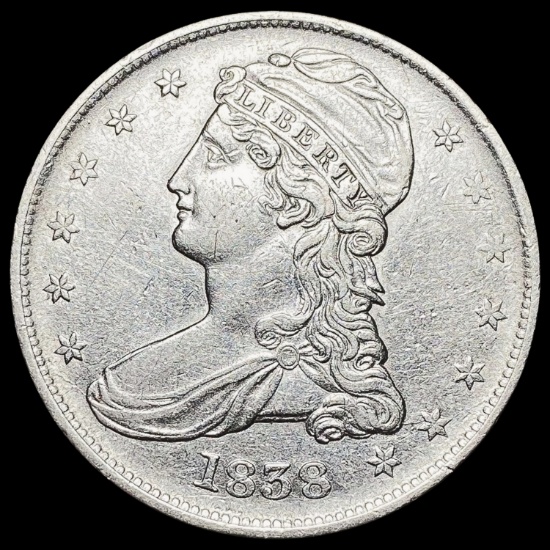 1838 Capped Bust Half Dollar CLOSELY UNCIRCULATED CLOSELY UNCIRCULATED