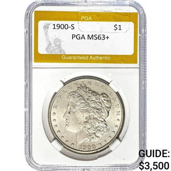 1900-S Morgan Dollar PGA MS63+