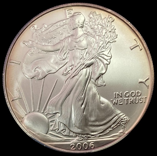 2006-W American Silver Eagle GEM BU