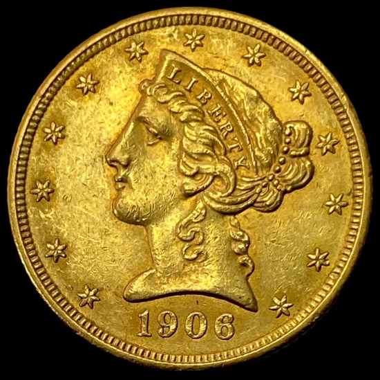 1906 Liberty Head Half Eagle UNCIRCULATED