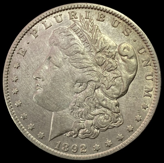 1892-O Morgan Silver Dollar ABOUT UNCIRCULATED