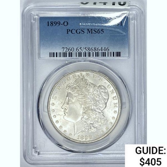 1899-O Morgan Dollar PCGS MS65 SILVER