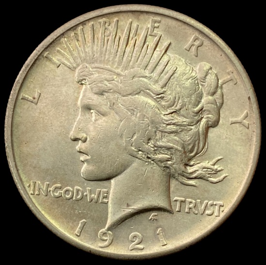 1921 Peace Dollar CHOICE AU