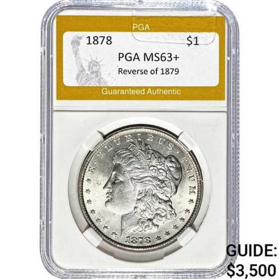 1878 Morgan Dollar Reverse of 1879 PGA M