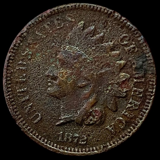 1872 Indian Head Cent Copper HIGH GRADE