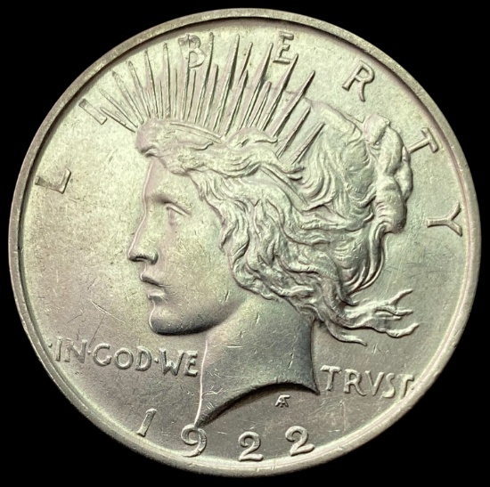 1922-D SILVER Peace Dollar UNC