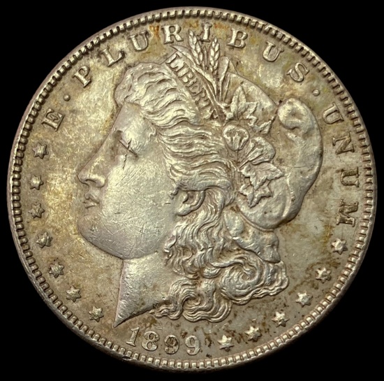 1899-S SILVER Morgan Dollar CHOICE AU