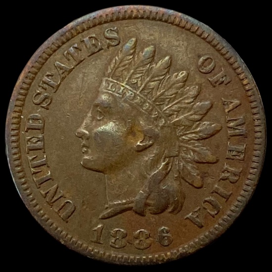 1886 Indian Head Cent CHOICE AU