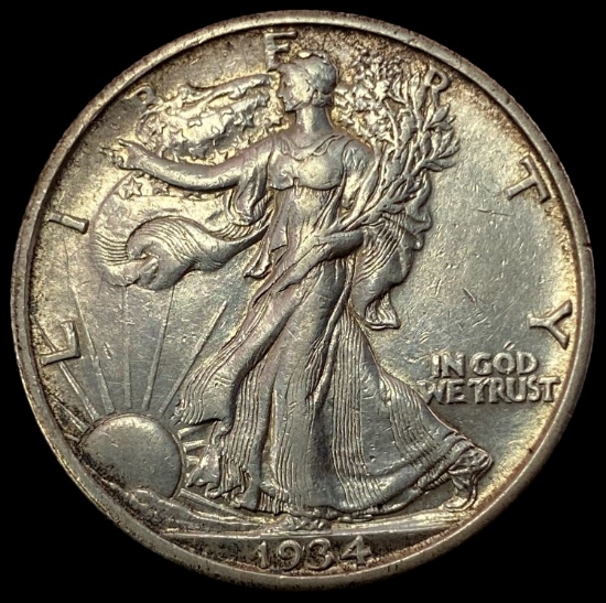 1934-S SILVER Walking Liberty Half Dollar CLOSELY UNCIRCULATED