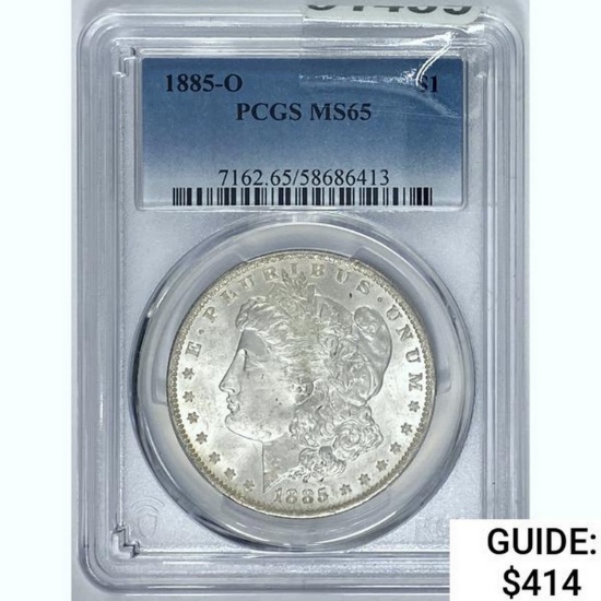 1885-O Morgan Dollar PCGS MS65 SILVER