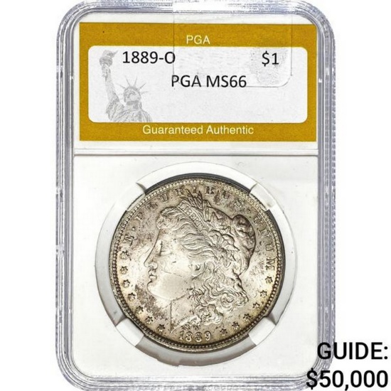1889-O Morgan Silver Dollar PGA MS66