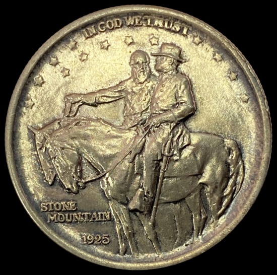 1925 SILVER Stone Mountain Half Dollar SUPERB GEM BU