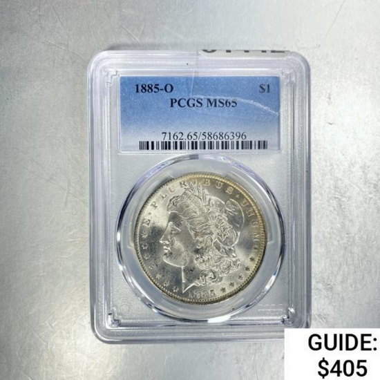 1885-O Morgan Dollar PCGS MS65 SILVER