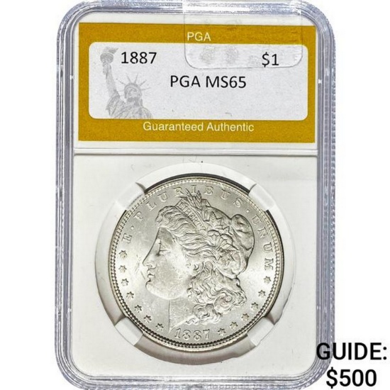 1887 Morgan Dollar PGA MS65
