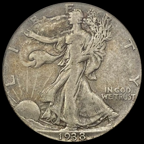 1938-D Walking Liberty Half Dollar LIGHTLY CIRCULATED
