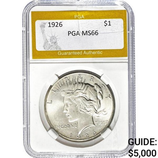 1926 Peace Dollar PGA MS66