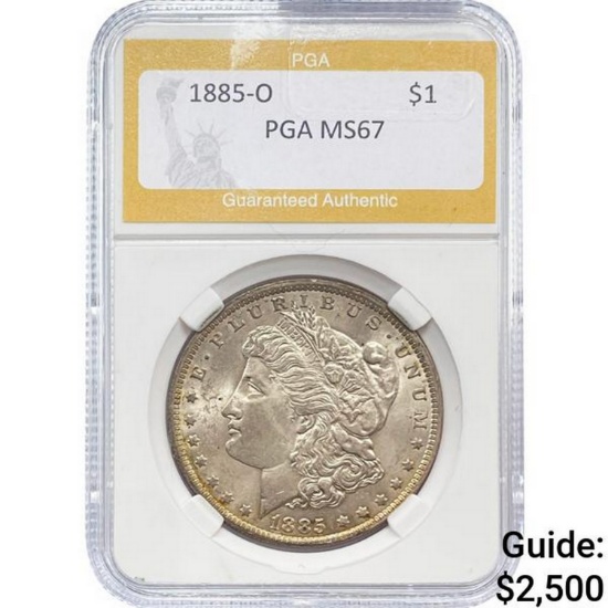 1885-O Morgan Dollar PGA MS67