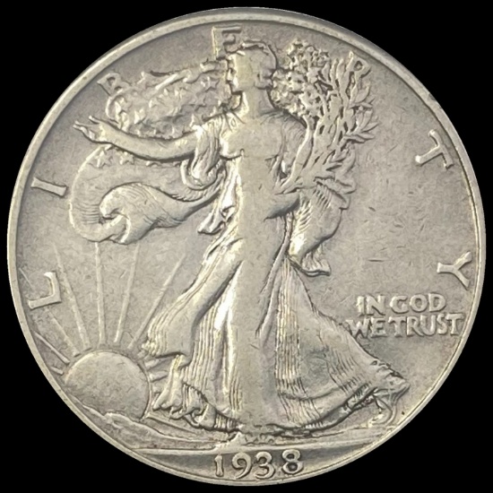 1938-D Walking Liberty Half Dollar LIGHTLY CIRCULATED