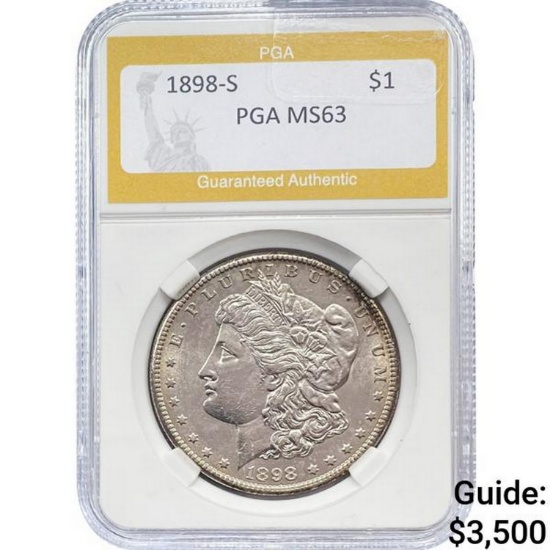 1898-S Morgan Dollar PGA MS63