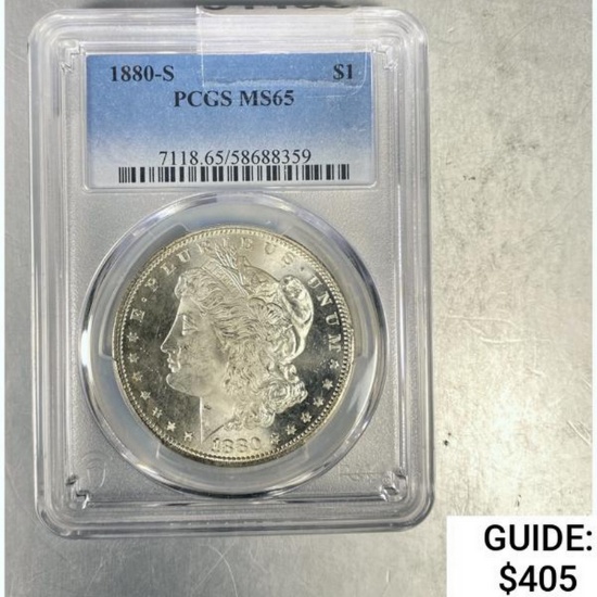1880-S Morgan Dollar PCGS MS65 SILVER