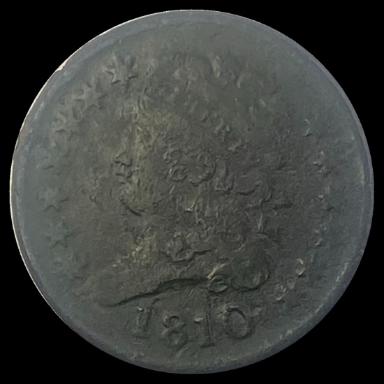 1810 Classic Head Half Cent HIGH GRADE