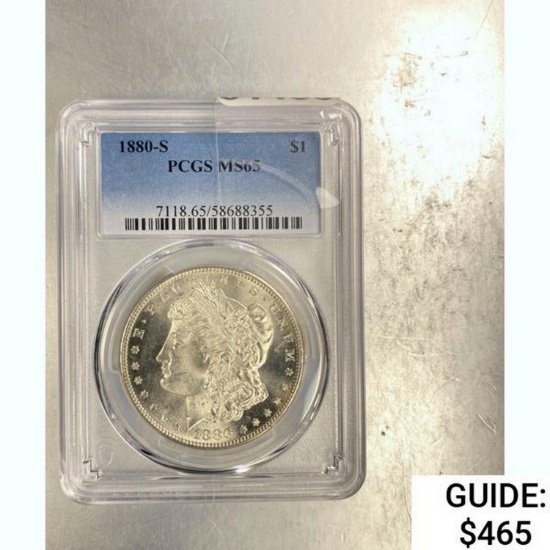 1880-S Morgan Dollar PCGS MS65 SILVER