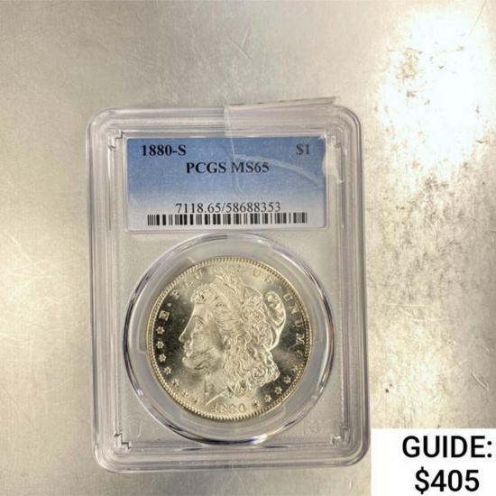 1880-S Morgan Dollar PCGS MS65 SILVER