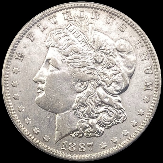 1887 Morgan Silver Dollar ABOUT UNCIRCULATED
