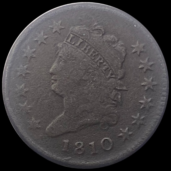 1810 Classic Head Large Cent HIGH GRADE
