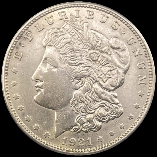 1921-D Morgan Silver Dollar CLOSELY UNC