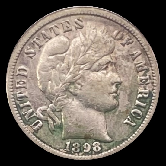 1898-O Barber Dime LIGHTLY CIRCULATED