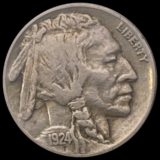 1924-S Buffalo Nickel LIGHTLY CIRCULATED