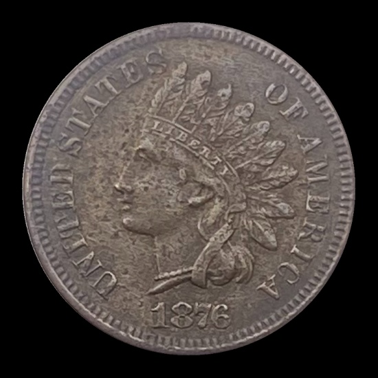 1876 Indian Head Cent LIGHTLY CIRCULATED