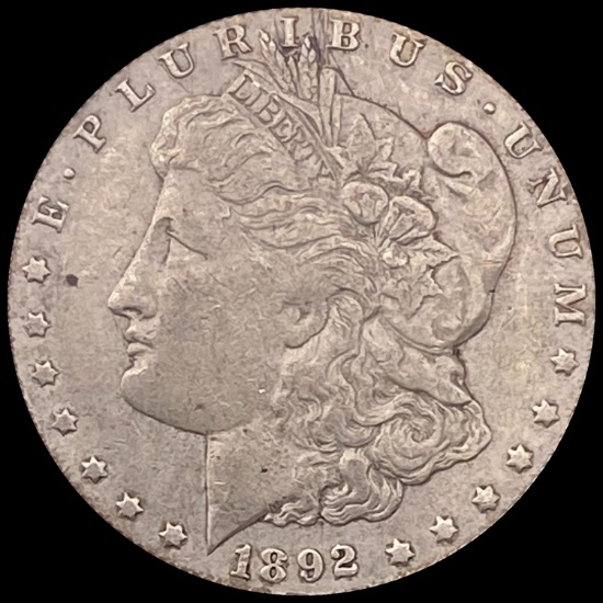 1892 Morgan Silver Dollar LIGHTLY CIRCULATED