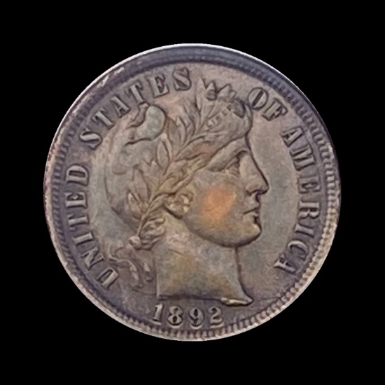 1892 Barber Dime ABOUT UNCIRCULATED