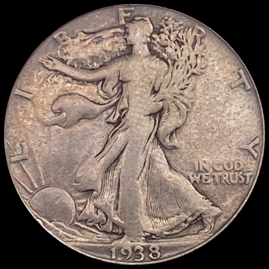 1938-D Walking Liberty Half Dollar LIGHTLY CIRCULATED