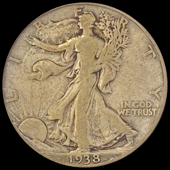 1938-D Walking Liberty Half Dollar LIGHTLY CIRCULATED