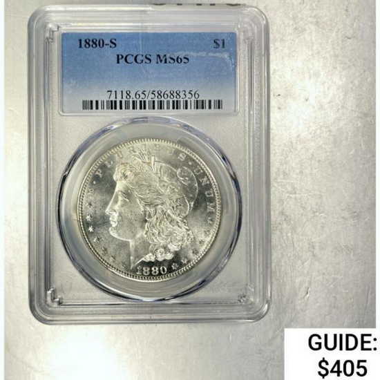 1880-S Morgan Dollar PCGS MS65 SILVER