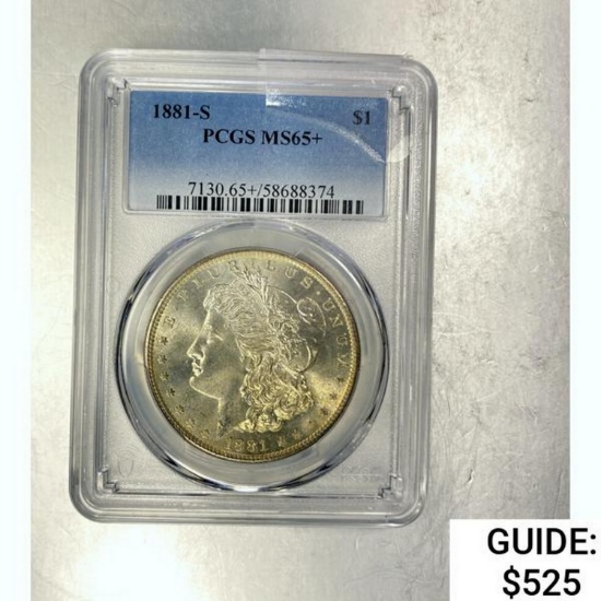 1881-S Morgan Dollar PCGS MS65+ SILVER