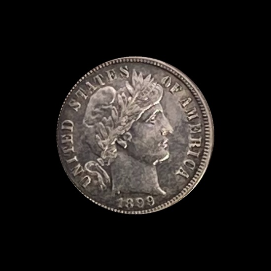 1899-S Barber Dime CLOSELY UNCIRCULATED
