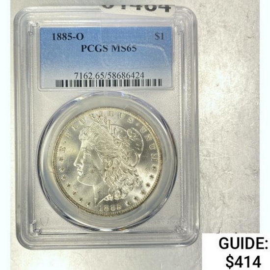 1885-O Morgan Dollar PCGS MS65 SILVER