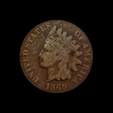 1869 Indian Head Cent NICELY CIRCULATED