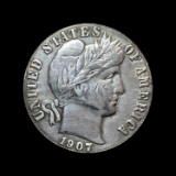 1907-S Barber Dime NEARLY UNCIRCULATED