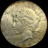 1928-S Peace Dollar ABOUT UNCIRCULATED
