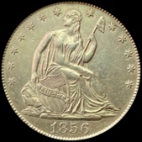 1856-O Seated Liberty Half Dollar CLOSELY UNCIRCULATED