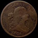 1804 Draped Bust Half Cent LIGHTLY CIRCULATED